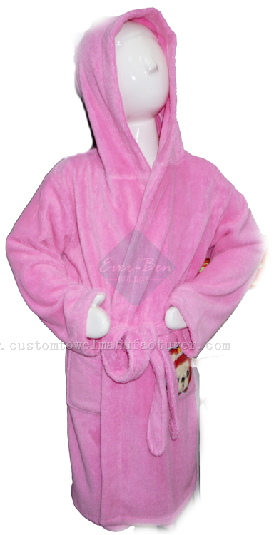 China Custom children's hooded towels bulk wholesale Pink microfiber cloth Quicky Dry hooded towel baby hooded beach towel supplier
